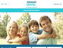 Tablet Screenshot of advanceddentaltomsriver.com